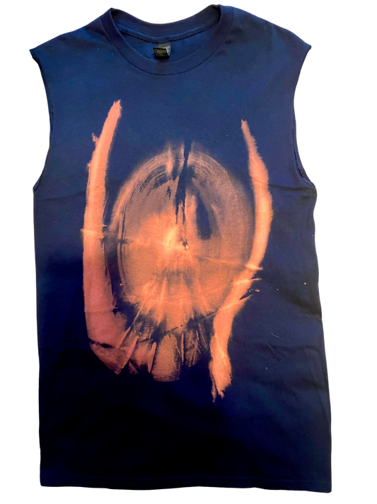 Original Art Unisex Pure Cotton Hand-Crafted Reversible Tank - Small