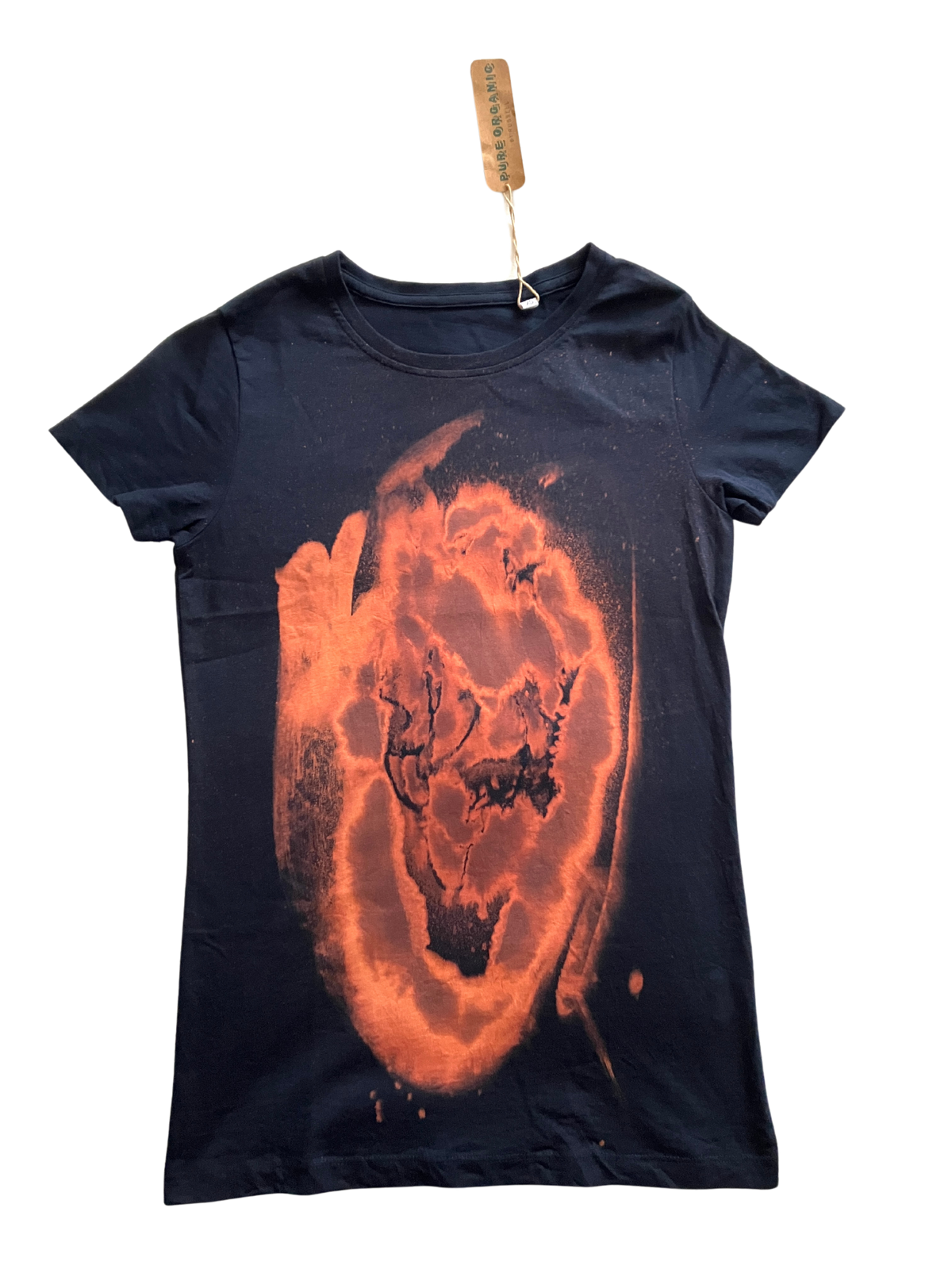 Organic Cotton Short-sleeved Ladies' Hand-Crafted T-shirt - Extra Small