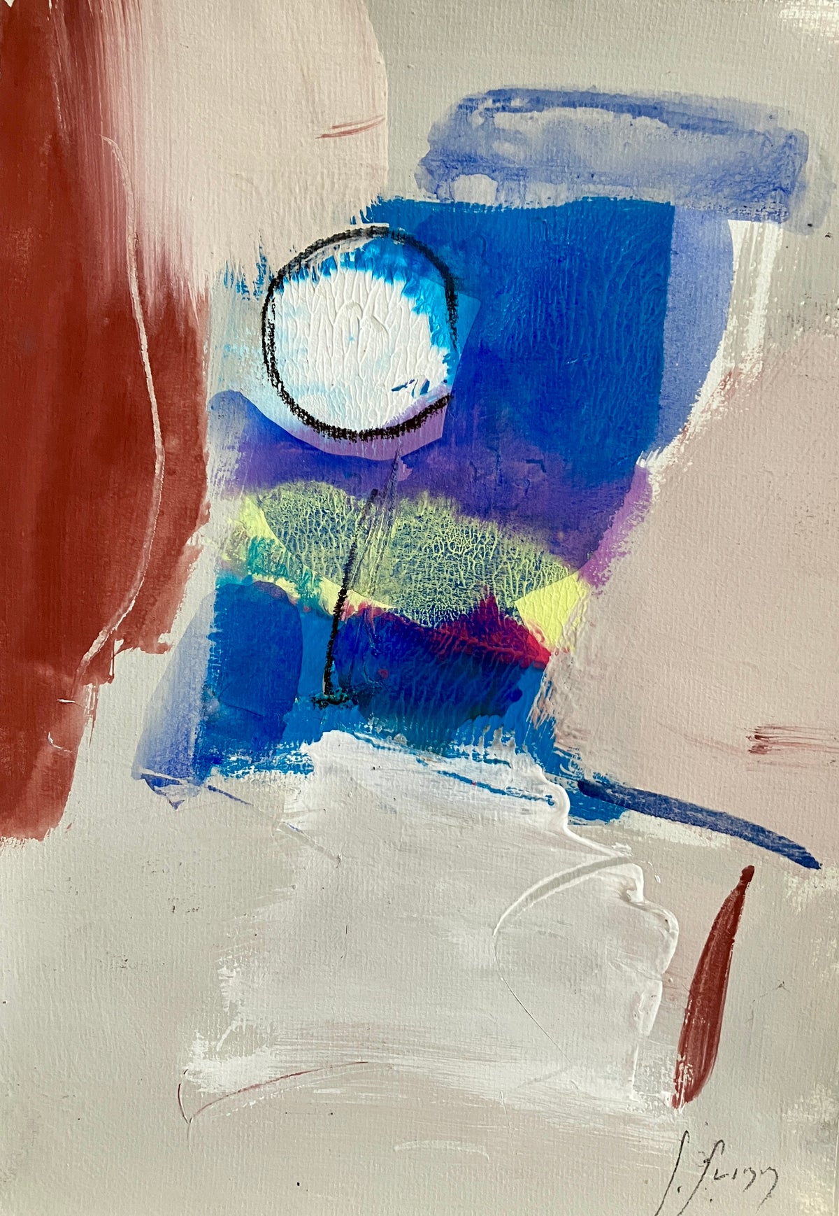 Sunrise - Original Mixed-Media Painting by Steve Slimm - Steve Slimm Online Gallery