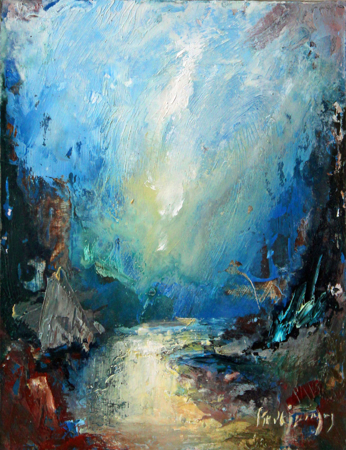 Deep Canvas Giclée Art Print by Steve Slimm - Blue Twilight - Steve Slimm Online Gallery