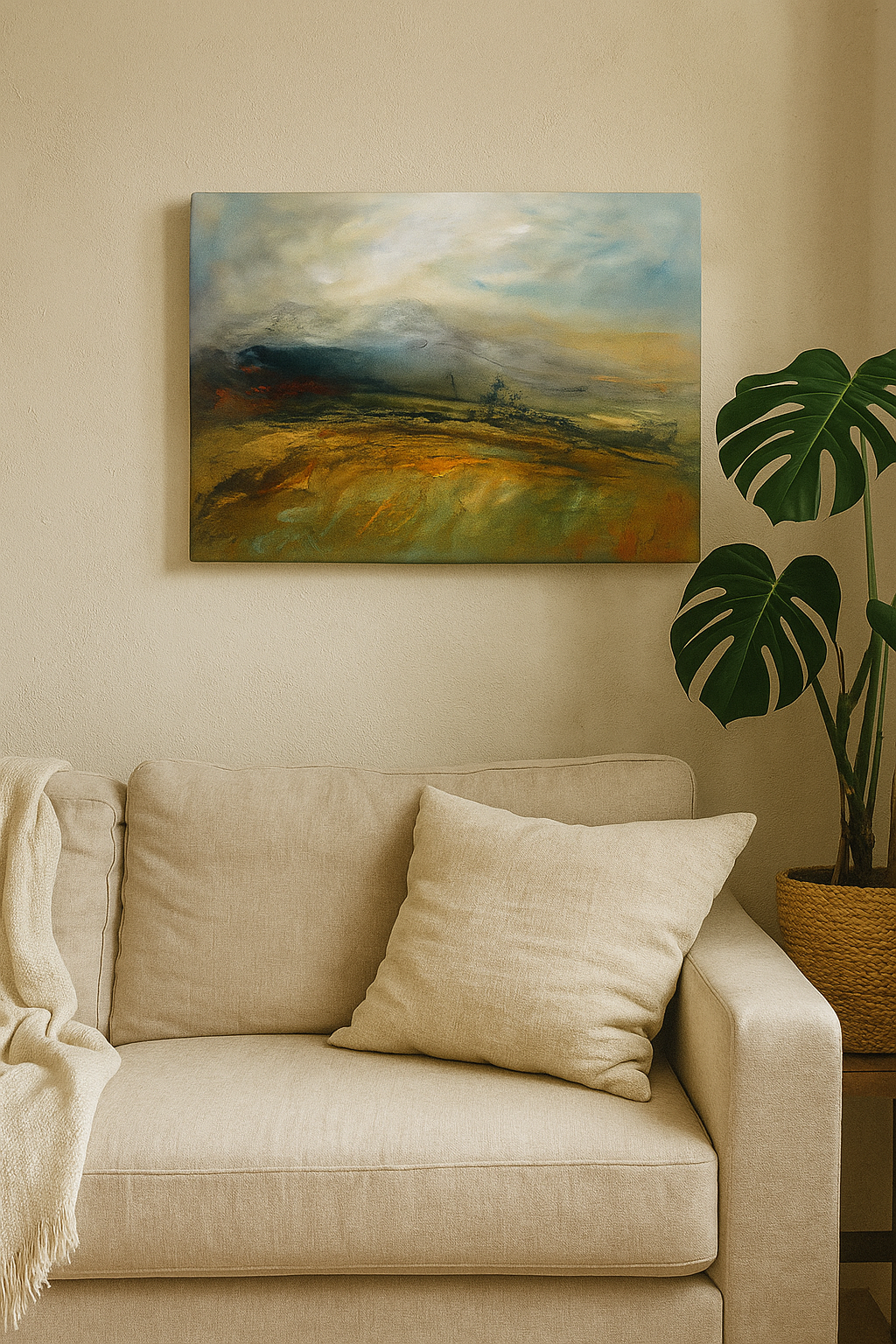 Deep Canvas Giclée Art Print by Steve Slimm - Rough Tor: A Tranquil Afternoon - Steve Slimm Online Gallery