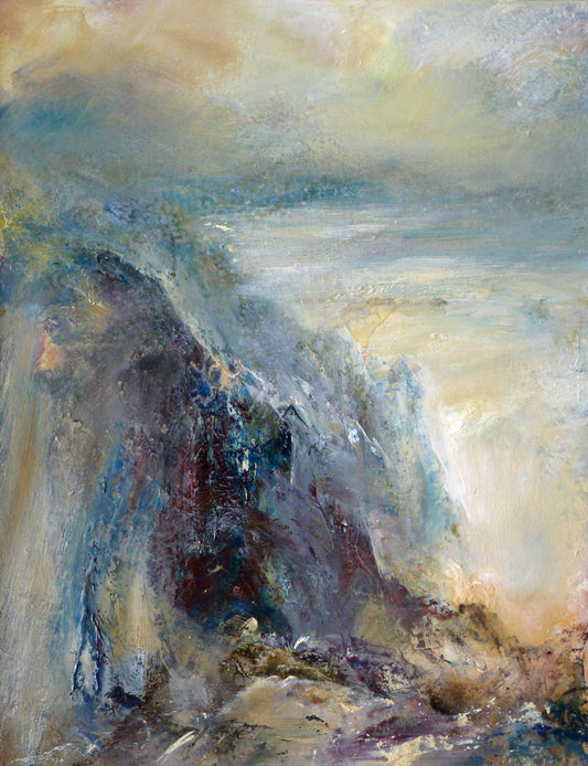 Deep Canvas Giclée Art Print by Steve Slimm - Cliffs At Wheal Coates - Steve Slimm Online Gallery