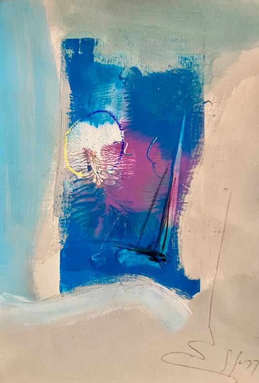 Afternoon Sail - Original Mixed-Media Painting by Steve Slimm - Steve Slimm Online Gallery