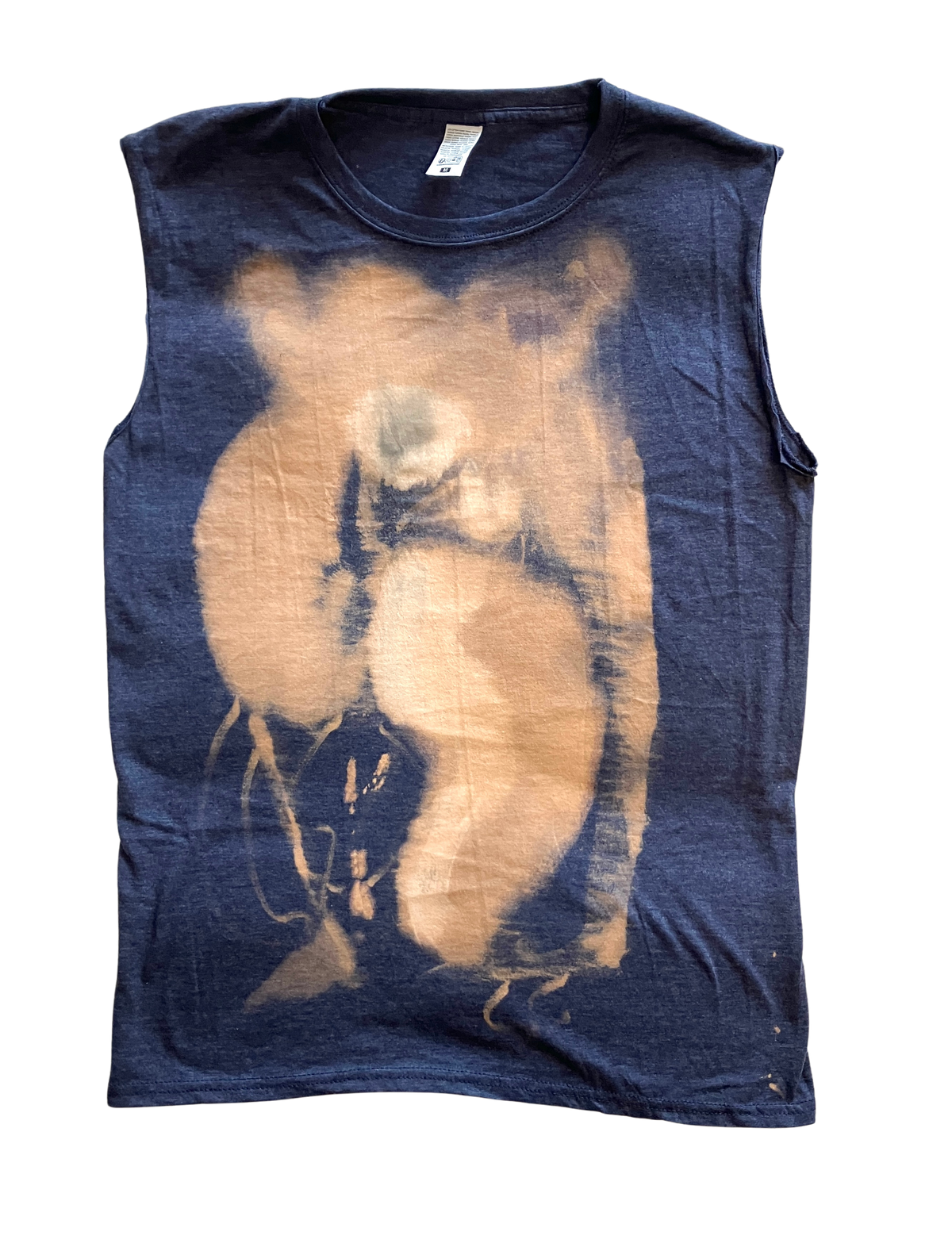 Original Art Pure Summerweight Cotton Hand-Crafted Sleeveless Reversible T-shirt - Medium