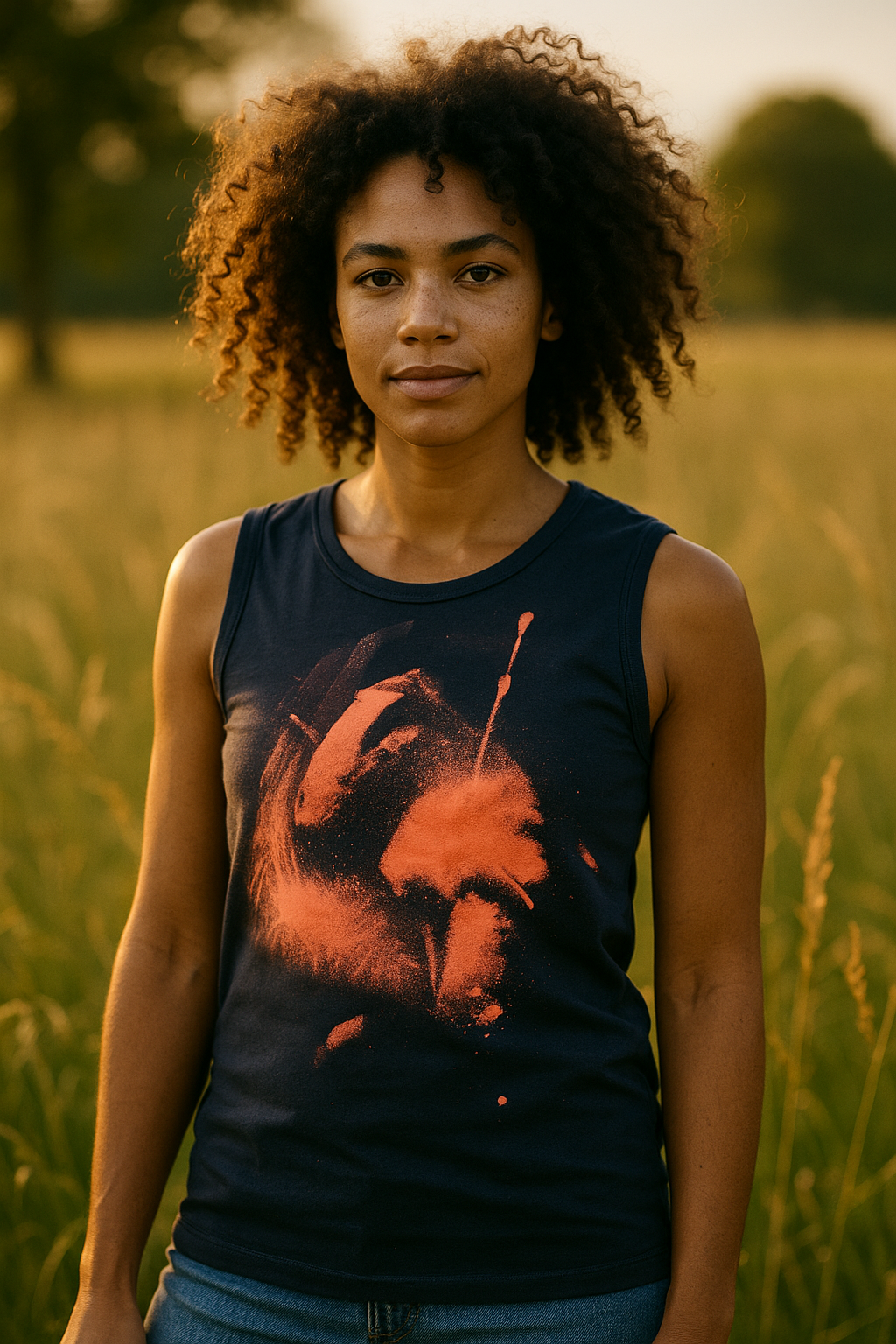 Unisex Pure Cotton Hand-Crafted Softstyle Vest-top - Small