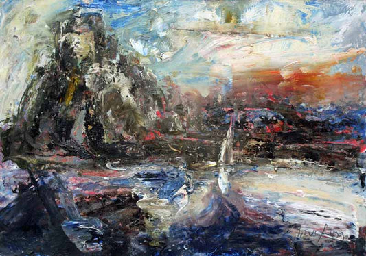 Back To The Safe Harbour - Original Oil Painting by Steve Slimm - Artist Steve Slimm - Online Gallery