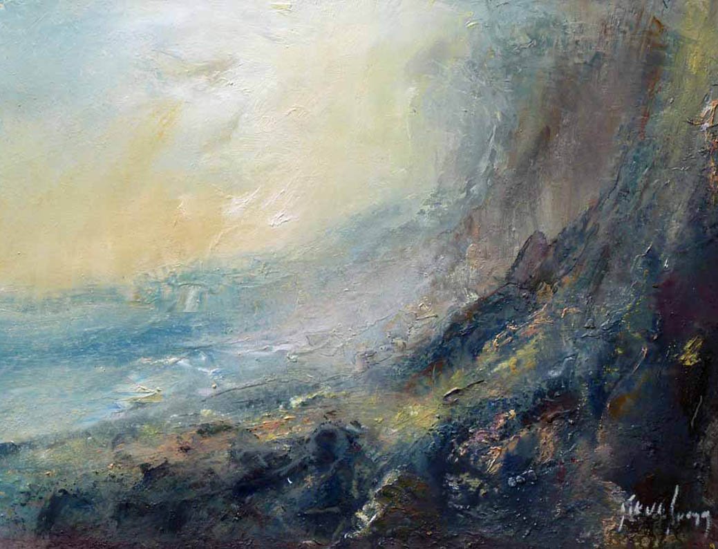 Framed Art Print by Steve Slimm - Beneath the Hanging Cliffs - Artist Steve Slimm - Online Gallery